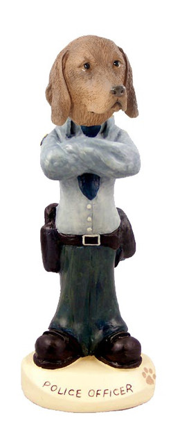 Vizsla Police Doogie Collectible Dog Figurine