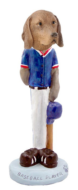 Vizsla Baseball Doogie Collectible Dog Figurine