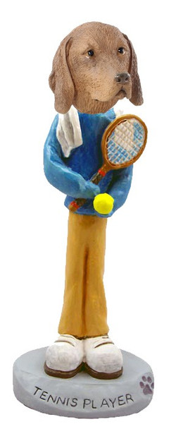 Vizsla Tennis Player Doogie Collectible Dog Figurine