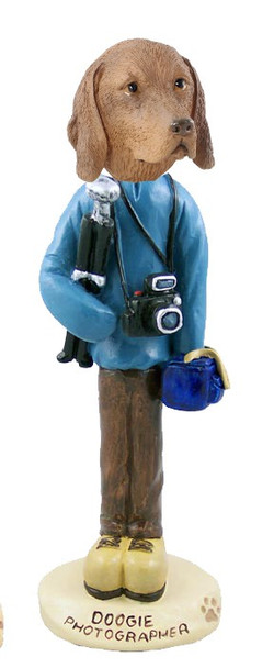 Vizsla Photographer Doogie Collectible Dog Figurine