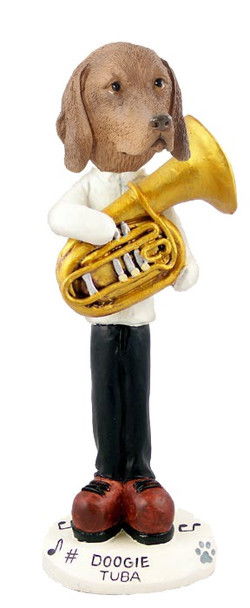 Vizsla Tuba Doogie Collectible Dog Figurine