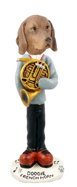 Vizsla French Horn Doogie Collectible Dog Figurine