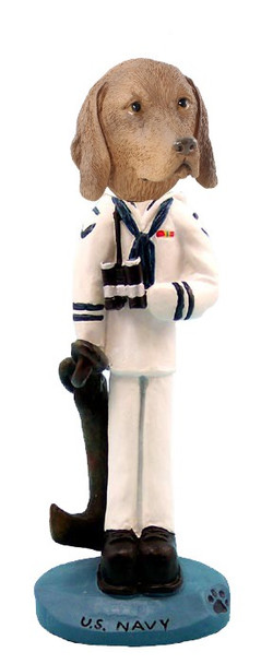 Vizsla U S Navy Doogie Collectible Dog Figurine