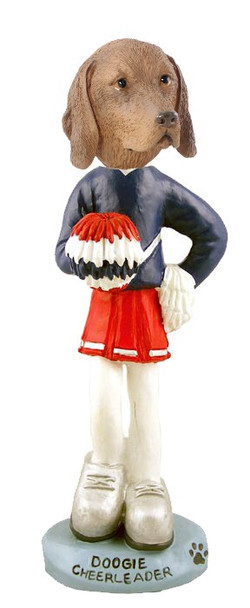 Vizsla Cheerleader Doogie Collectible Dog Figurine