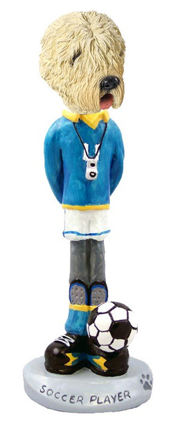 Soft Coated Wheaten Terrier Soccer Doogie Collectible Dog Figurine