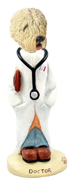 Soft Coated Wheaten Terrier Doctor Doogie Collectible Dog Figurine
