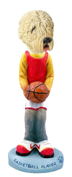 Soft Coated Wheaten Terrier Basketball Doogie Collectible Dog Figurine