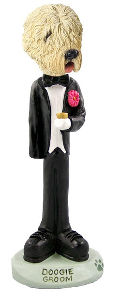 Soft Coated Wheaten Terrier Groom Doogie Collectible Dog Figurine
