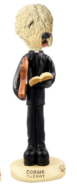 Soft Coated Wheaten Terrier Clergy Doogie Collectible Dog Figurine