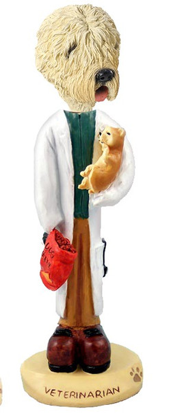 Soft Coated Wheaten Terrier Veterinarian Doogie Collectible Dog Figurine