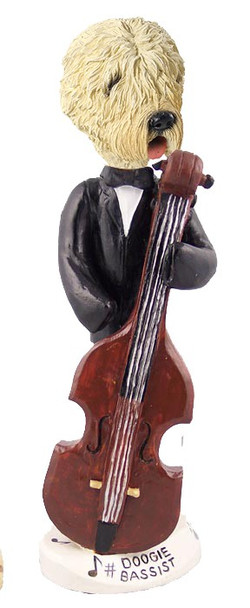Soft Coated Wheaten Terrier Bassist Doogie Collectible Dog Figurine