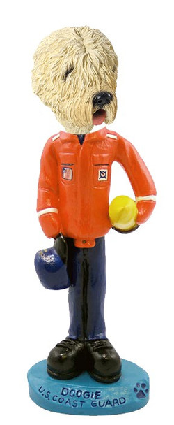 Soft Coated Wheaten Terrier U S Coast Guard Doogie Collectible Dog Figurine