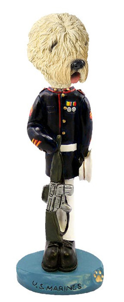 Soft Coated Wheaten Terrier U S Marines Doogie Collectible Dog Figurine