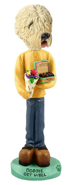 Soft Coated Wheaten Terrier Get Well Doogie Collectible Dog Figurine
