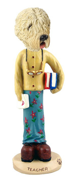 Soft Coated Wheaten Terrier Female Teacher Doogie Collectible Dog Figurine