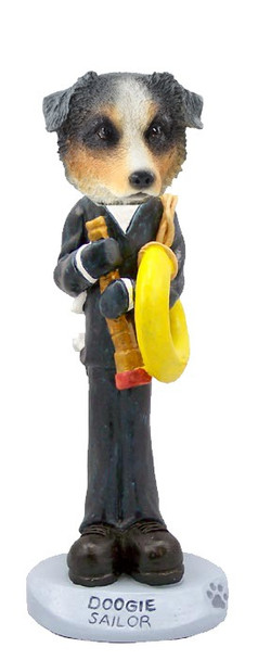 Blue Australian Shepherd Sailor Doogie Collectible Dog Figurine