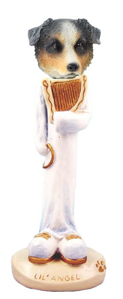 Blue Australian Shepherd Lil Angel Doogie Collectible Dog Figurine