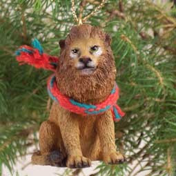 Original Lion Christmas Tree Ornament – Hand-Painted – Conversation Concepts
