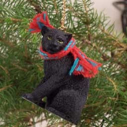 Panther Hanging Ornament – Hand-Painted – Conversation Concepts