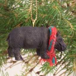 Original Hippopotamus Christmas Ornament – Hand-Painted