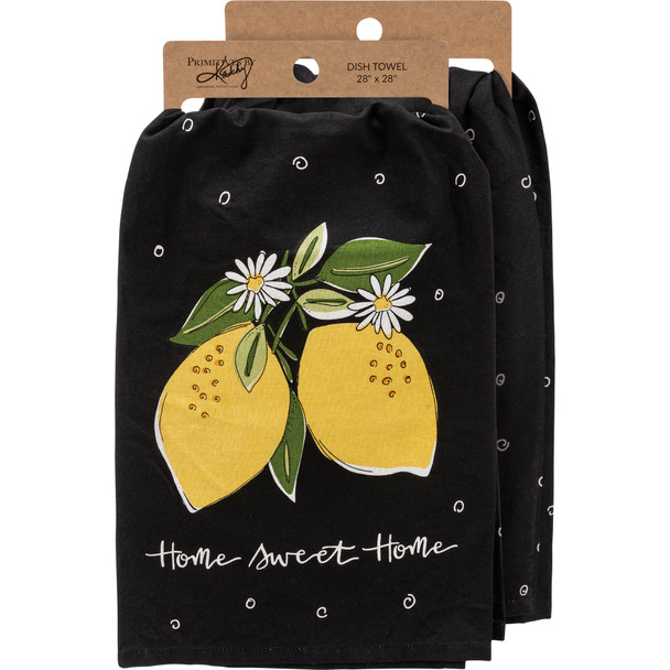 Lemon Branch Design Home Sweet Home Cotton Kitchen Dish Towel 28x28 from Primitives by Kathy