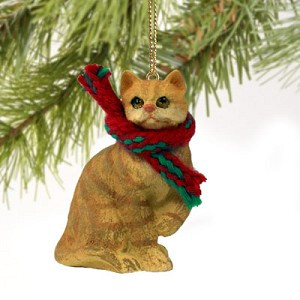 Red Christmas Tree Ornament – Hand-Painted – Conversation Concepts
