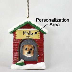 Personalize-It-Yourself Tibetan Spaniel Dog at Dog House Christmas Ornament