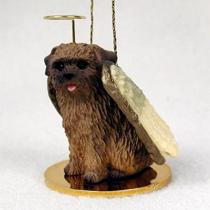 Norfolk Terrier Dog Angel Hanging Ornament – Hand-Painted Resin