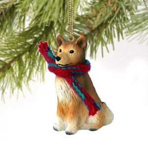 Finnish Spitz Dog Christmas Tree Ornament – Hand-Painted