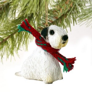 Sealyham Terrier Dog Christmas Tree Ornament – Hand-Painted