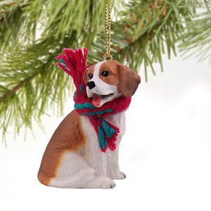 Beagle Dog Christmas Tree Ornament – Hand-Painted – Conversation Concepts