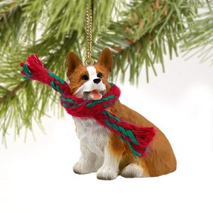 Pembroke Welsh Corgi Dog Christmas Ornament – Hand-Painted