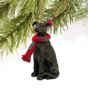 Black Scottish Terrier Dog Christmas Ornament – Hand-Painted