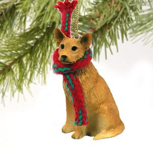 Red Australian Cattle Dog Christmas Ornament – Hand-Painted