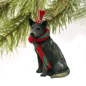 Blue Australian Cattle Dog Christmas Ornament – Hand-Painted