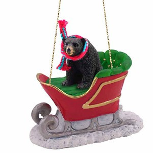 Black in Sleigh Christmas Tree Ornament – Conversation Concepts