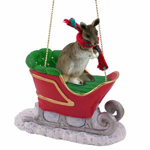 Kangaroo in Sleigh Christmas Tree Ornament – Conversation Concepts