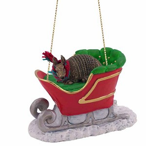 Armadillo in Sleigh Christmas Tree Ornament – Conversation Concepts