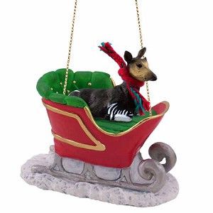 Okapi in Sleigh Christmas Tree Ornament – Conversation Concepts