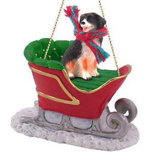 Bernese Mountain Dog in Sleigh Christmas Tree Ornament – Conversation Concepts