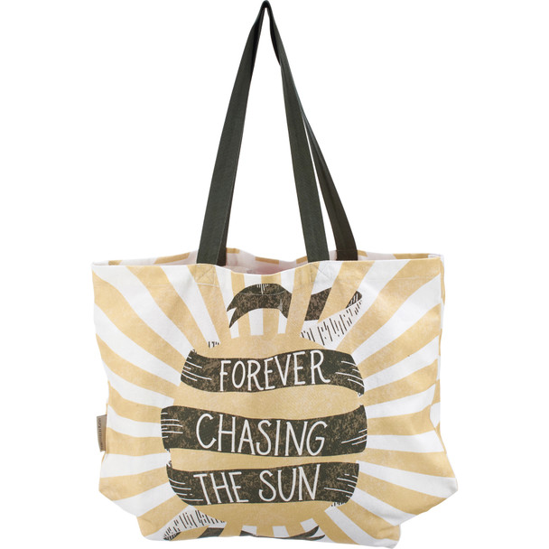 Double Sided Cotton Tote Bag - Forever Chasing The Sun from Primitives by Kathy