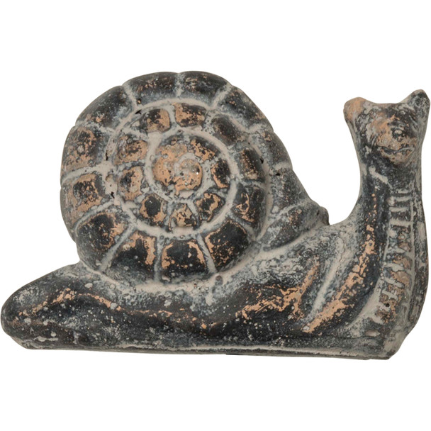 Decorative Cement Antique Style Garden Snail Figurine - 3 Inch from Primitives by Kathy