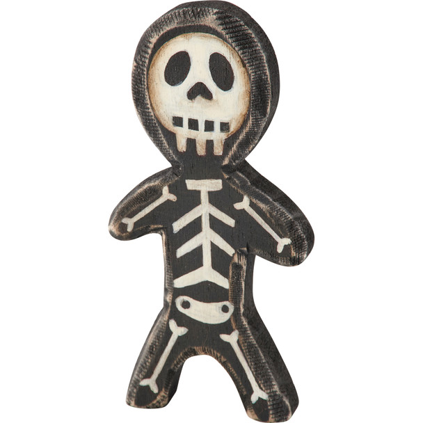 Distressed Wooden Skeleton Figurine 3x6 from Primitives by Kathy