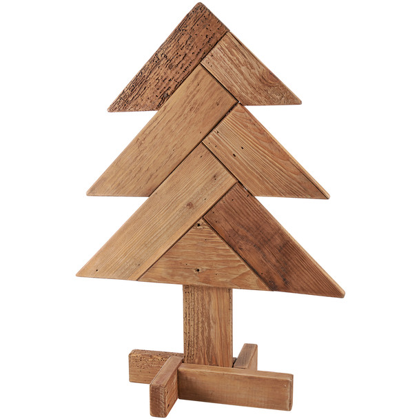 Decorative Large Wooden Christmas Tree Figurine Decor - 19 Inch x 27 Inch from Primitives by Kathy