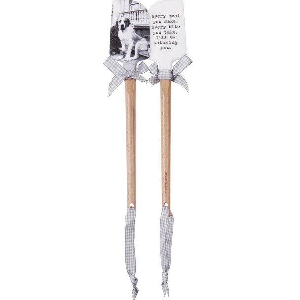 Dog Lover Double Sided Spatula - Every Meal You Make I'll Be Watching You - 13 Inch from Primitives by Kathy