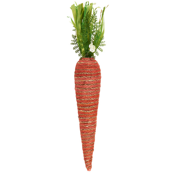 Decorative Jute Carrot Figurine - 17.75 Inch - Easter & Spring Collection from Primitives by Kathy