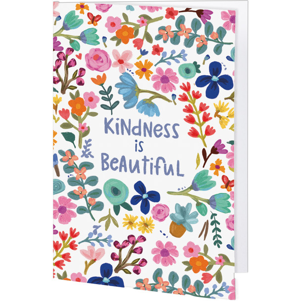 Set of  Greeting Cards With Envelopes - Kindness Is Beautiful - Colorful Floral Print Design from Primitives by Kathy