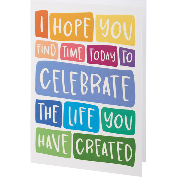 Set of 6 Greeting Cards With Envelopes - Find Time To Celebrate You from Primitives by Kathy