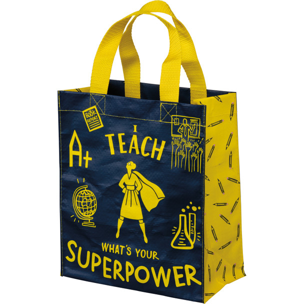 I Teach What's Your Super Power Daily Tote Bag from Primitives by Kathy