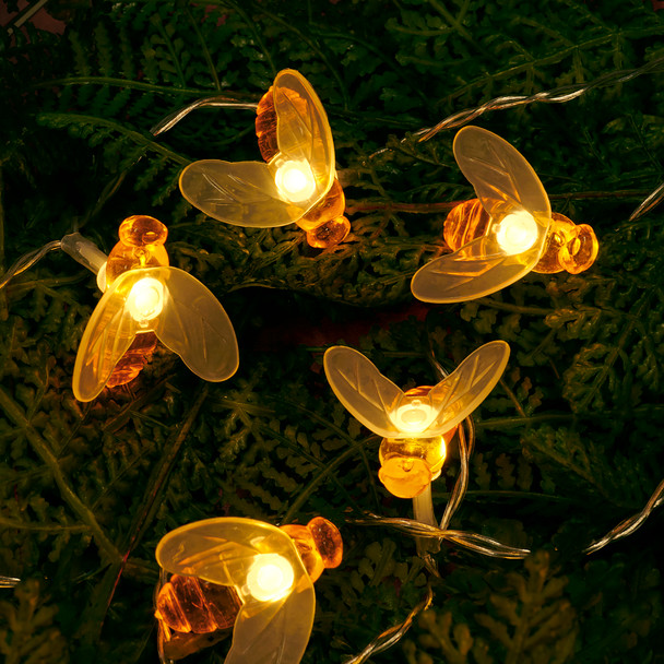 Deocrative String Lights - Bumblebees 35.5 Inch - Garden Collection from Primitives by Kathy